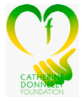 Heart shaped logo in green and yellow