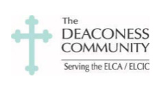 Deaconess Community Logo with blue cross image