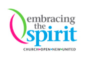 Embracing the Spirit Logo with gestural line icon