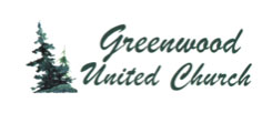 Greenwood United Church Logo with Pine Trees